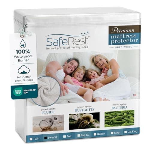 SafeRest Premium Waterproof Twin XL Mattress Protector
