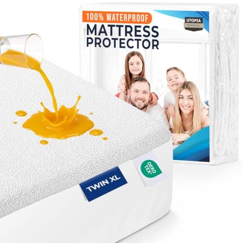 Utopia Bedding 200GSM Terry Waterproof Twin XL Mattress Protector