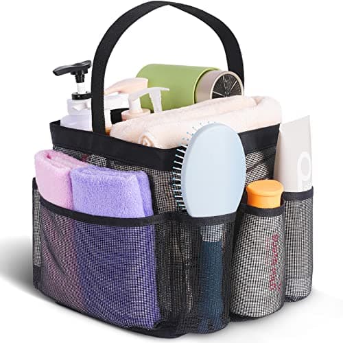 EUDELE Mesh Shower Caddy Portable for College Dorm, 8-Pocket Large Capacity