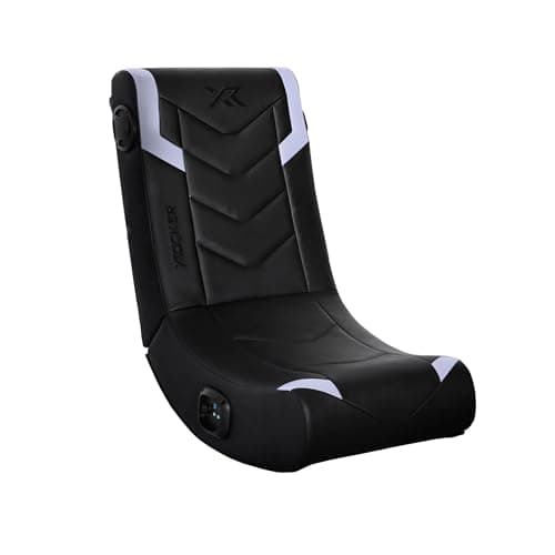 X Rocker Eclipse Video Gaming Floor Chair with Built-in Headrest Bluetooth Speakers, Foldable, 300 lbs Max