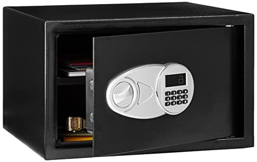 Amazon Basics Steel Security Safe with Digital Keypad, 1.2 Cubic Feet