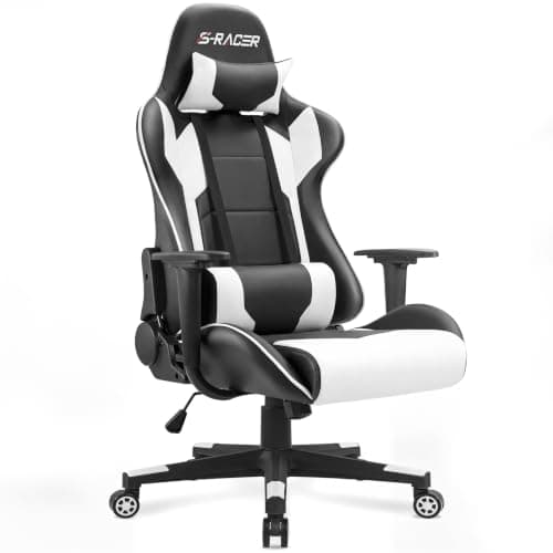 Homall Gaming Chair High Back Racing Style PU Leather Ergonomic Swivel Chair with Headrest and Lumbar Support — Good Value per expert consensus