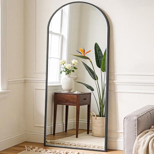 OLIXIS 64"x21.5" Arched Mirror Full Length, Full Body Mirror with Stand, Hanging or Leaning, Shatter-Proof Glass — Good Value per expert consensus